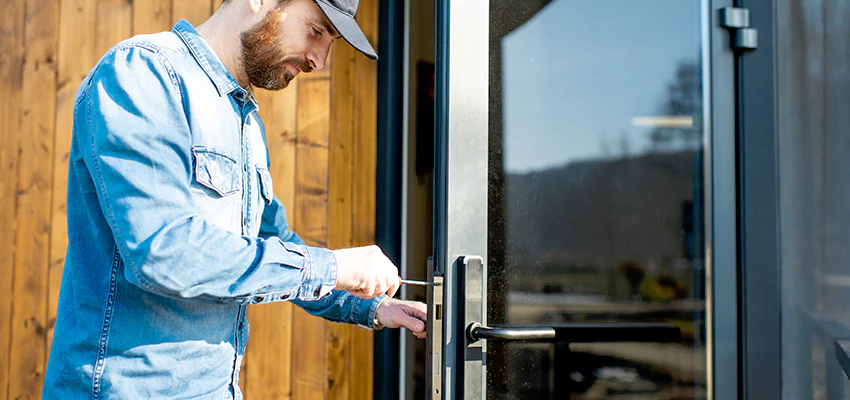 Frameless Glass Storefront Door Locks Replacement in Garnet, CA